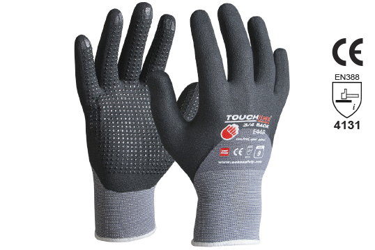 TOUCHLINE™ '3/4Back', Nitrile 3/4 dip Foam coat w/micro dots, Size 9 - Esko