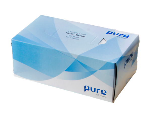 Tissues Facial 2ply, 200's - PureXcel