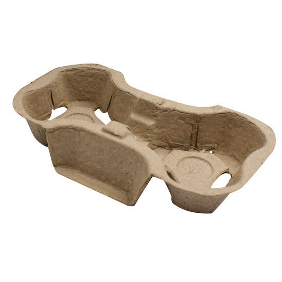 Cardboard Pulp 2 Cup Holder - Green Choice