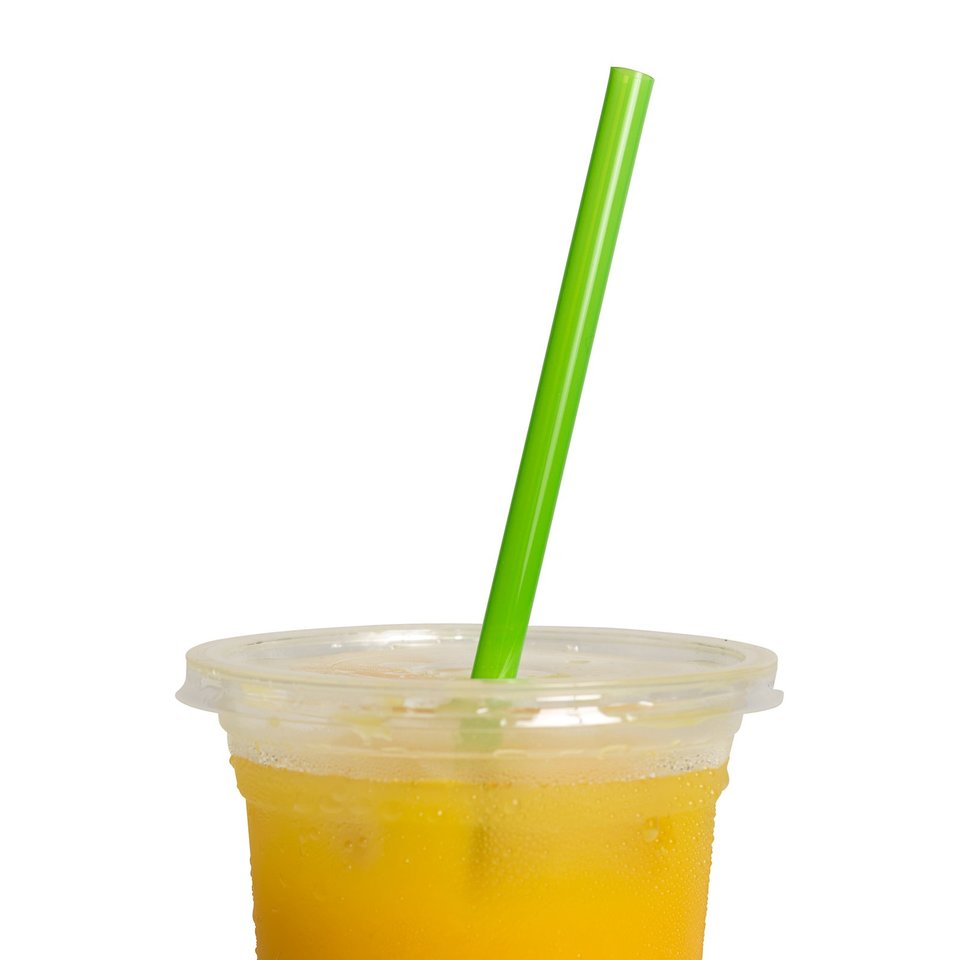 Straws PLA 7mm Green - Ecoware