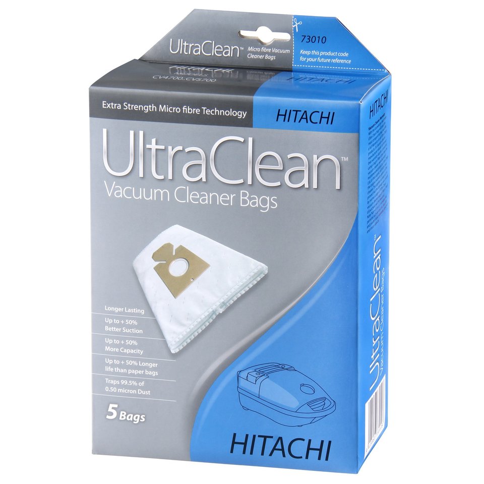 Ultra Clean Hitachi Microfibre Vacuum Bags 5 Pack