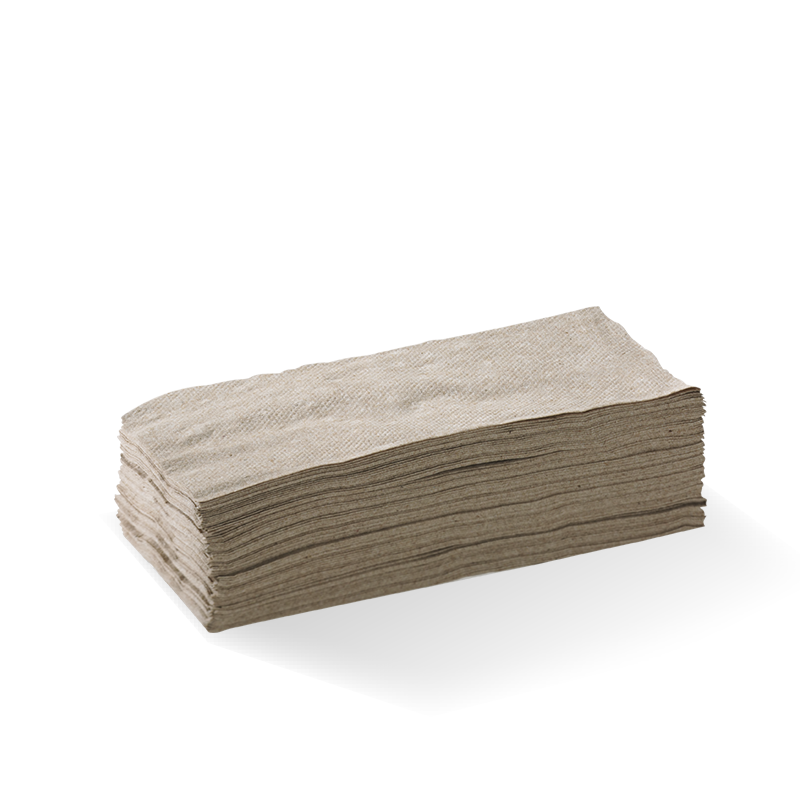 Lunch Napkin 1 Ply (1/8 Fold) Natural - BioNapkin