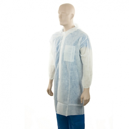 PP Lab Coat - 1 Pocket - White - X-Large - Bastion