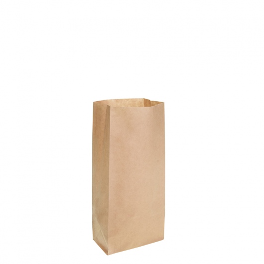 Brown Block Bottom Paper Bag No 0 Heavy Duty 100W x 220H (50mm gusset) - Emperor