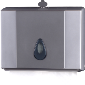 Dispenser for Slimfold Paper Towels Small Silver - Premier Hygiene