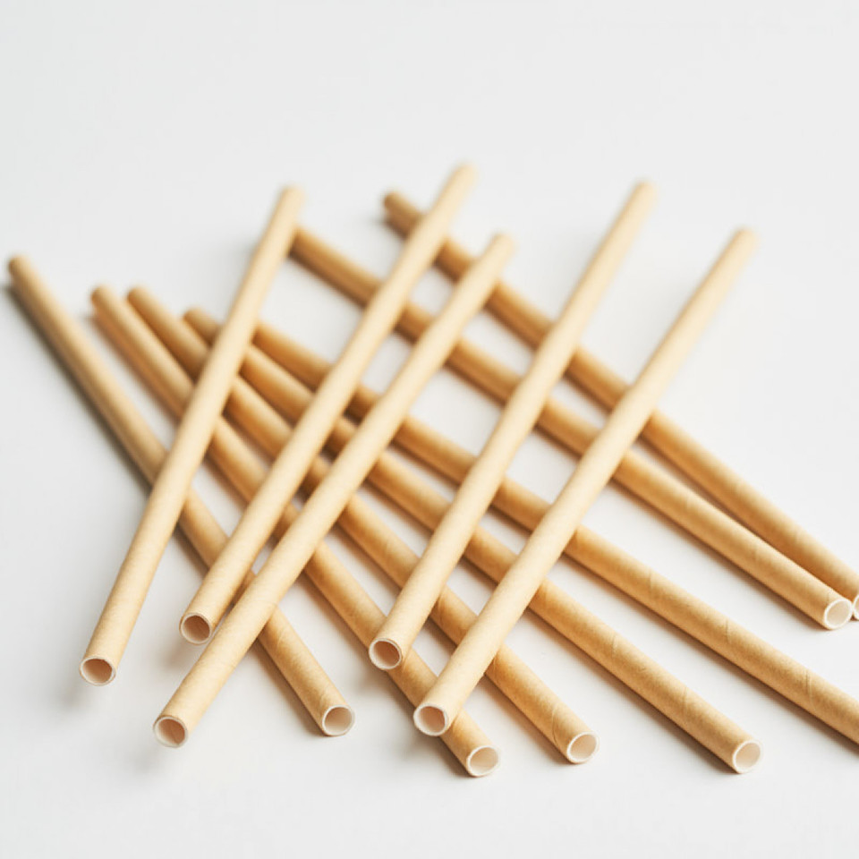3Ply Drinking Straws REGULAR KRAFT BROWN - Epicure