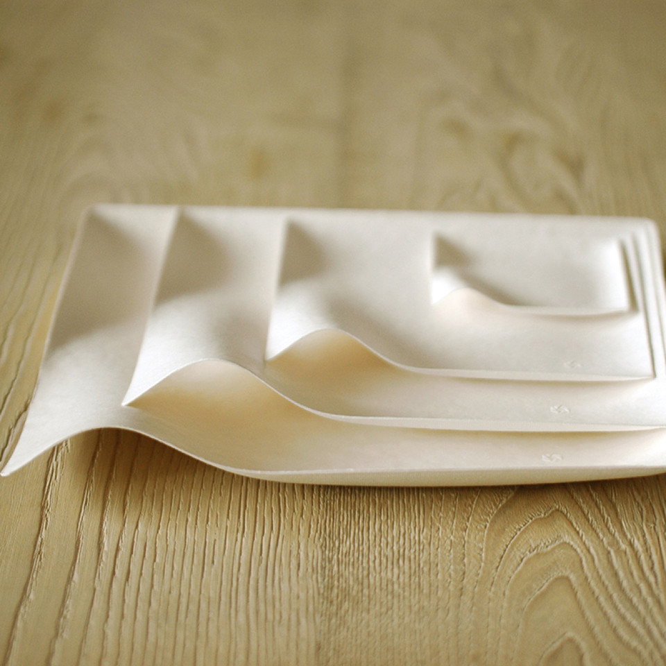 Wasara Kaku Medium Plate 14cm sq - Epicure