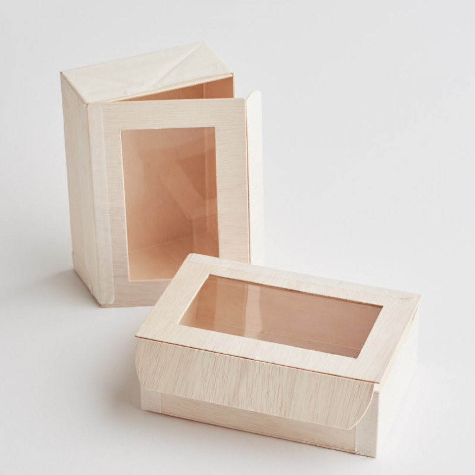 Verterra Collapsible Box with lid & window - Epicure