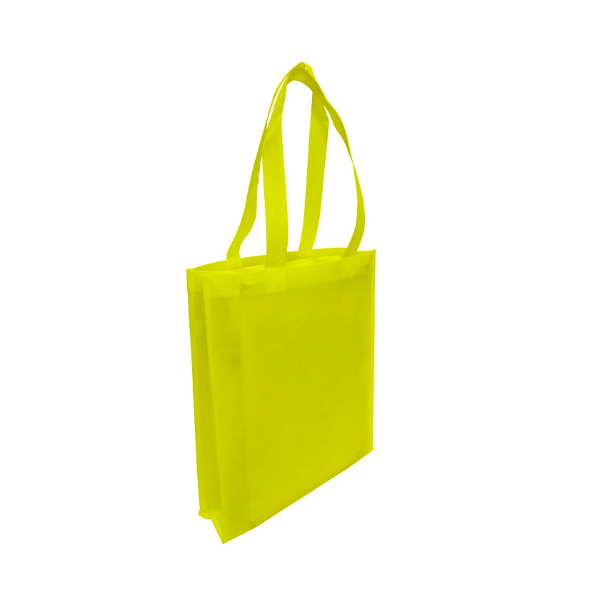 Non-Woven Tote Bag with Gusset - YELLOW - Ecobags