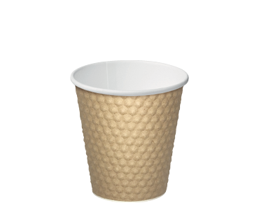 8oz Brown Dimple' Paper Hot Cup - Castaway