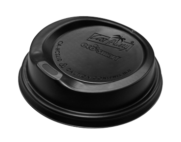 Eco-Smart' Combo Hot Cup Lids BLACK (suit all DW, SW & Dimple) - Castaway