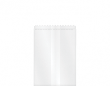 Greaseproof Paper Bags #1 Flat, White - Castaway