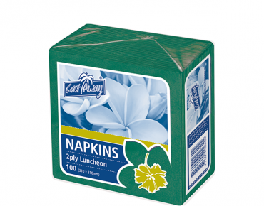 2 Ply Luncheon Napkins, Quarter Fold, Pine Green - Castaway