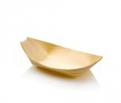 Pine boat 14 x 8 x 2.5cm Medium, Pack 100 - Vegware