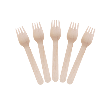 Wooden Forks 160mm - Envirocutlery - Castaway