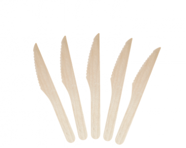 Wooden Knives 165mm - Envirocutlery - Castaway