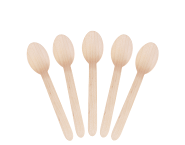 Wooden Spoons 160mm - Envirocutlery - Castaway