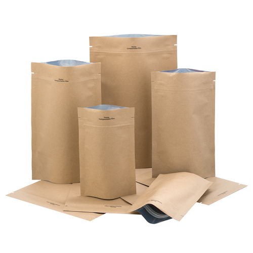 Stand Up Pouch Compostable 500g 190x260mm Kraft