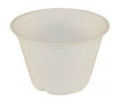 Bowl Sugar Cane 90ml 7x5cm high 7cm PLA lid, Carton 1000 - Vegware