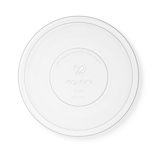 Bowl and Container Lid PLA 18.5cm, Carton 300 - Vegware