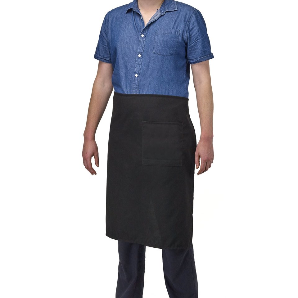Filta Full Length Waist Apron With Pocket Black - Filta