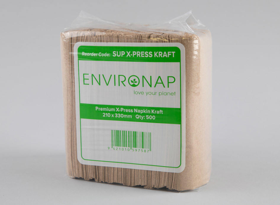 Environap Kraft Interleaved Napkin - Coastal