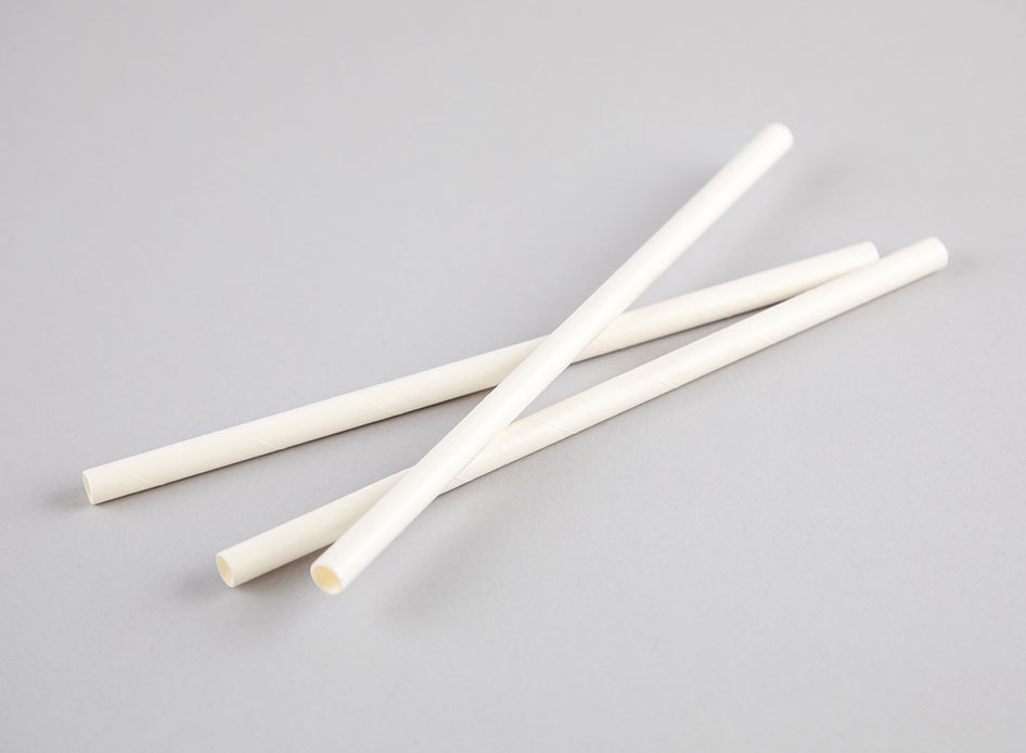 Regular White Paper Straw - Coastal