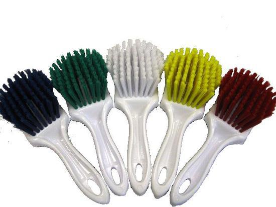 Gong brush - short handle GREEN