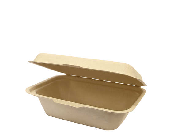 Enviroboard® Medium Snack Pack w/Hinged Lid, Natural