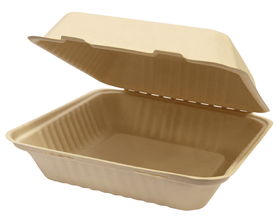 Enviroboard® Dinner Pack w/Hinged Lid, Natural