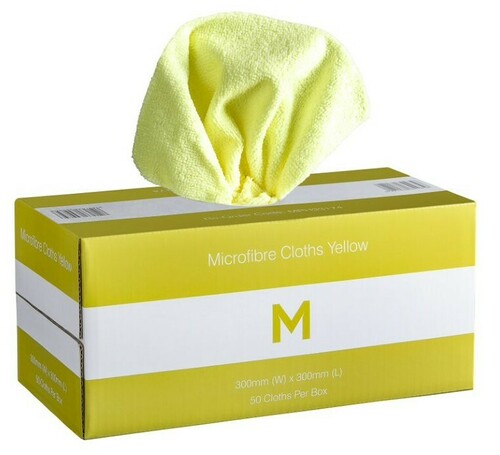 Dispenser Microfibre Cloth Yellow 300 x 300mm - Matthews