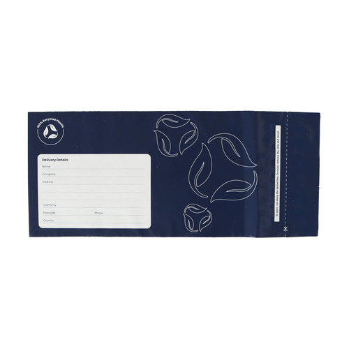 Courier Bags DLE Recycled Resealable Pack 100 - Ecobags
