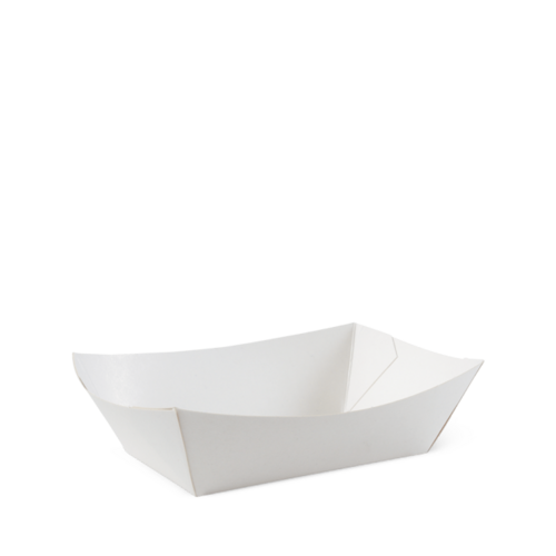 #3 Medium Food Tray White 140 x 85 x 55 - Detpak