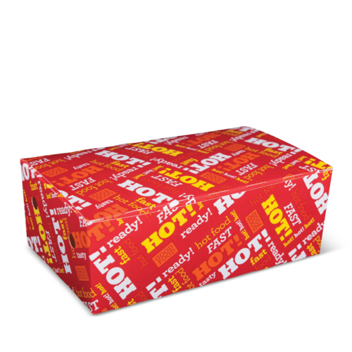 Large Snack Box (50s) Hot Food Fast 200 x 115 x 70 - Detpak