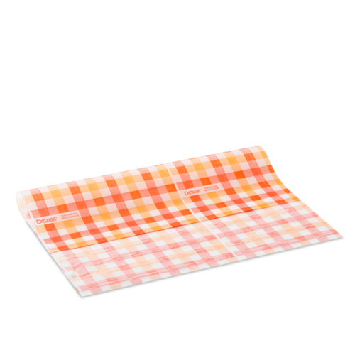 Wrap Medium Burger Renewable Waxed Gingham 380 x 330 - Detpak