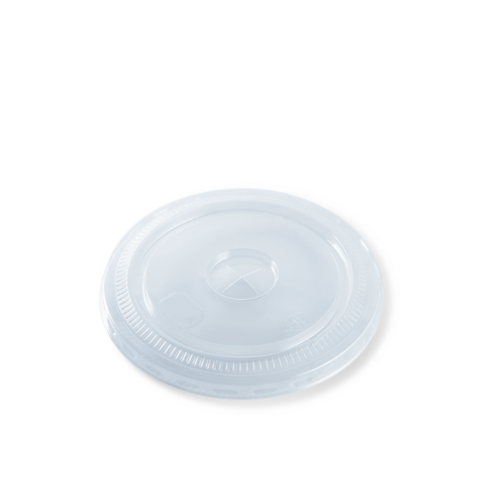 Flat Clear Recyclable Lid 12/16/20/24oz Clear Fits: 98.3mm cups - Detpak