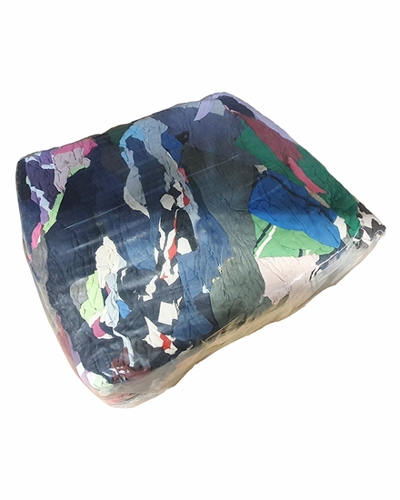Coloured 100% Cotton T-Shirt Rags - 10KG Bag