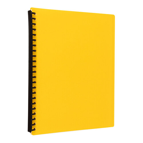 Okin Refillable Display Book A4 20 Pocket Yellow