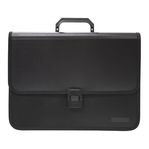 OSC Expanding File 3 Pocket Black