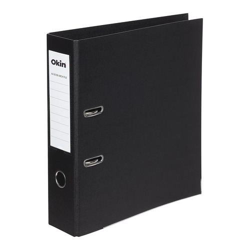 Okin Lever Arch File A4 Linen Black