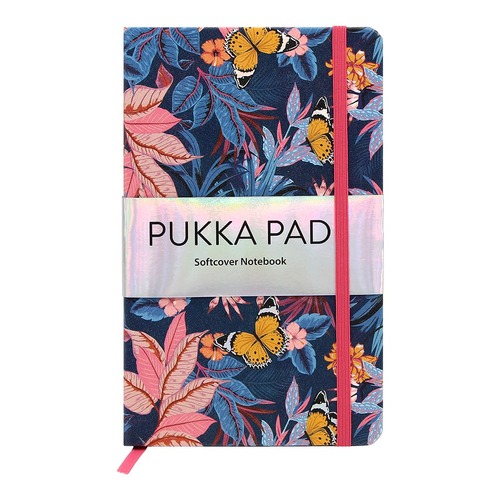 Pukka Bloom Softcover Notebook 13x21cm Blue