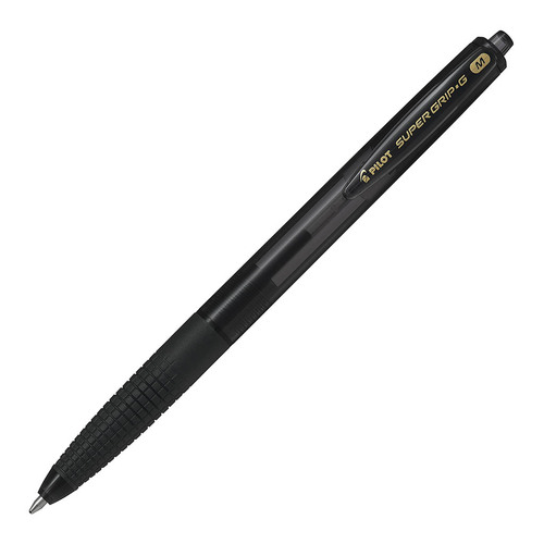 Pilot Super Grip G Retractable Ballpoint Medium Black (BPGG-8R-M-BB)