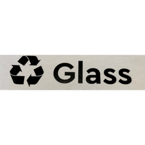 Recycling Bin Label - Glass