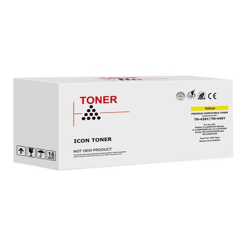Icon Compatible Brother TN446 Yellow Toner Cartridge