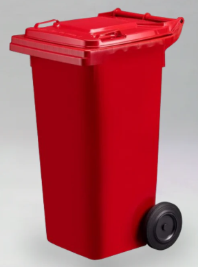 Wheelie Bin 120L Red