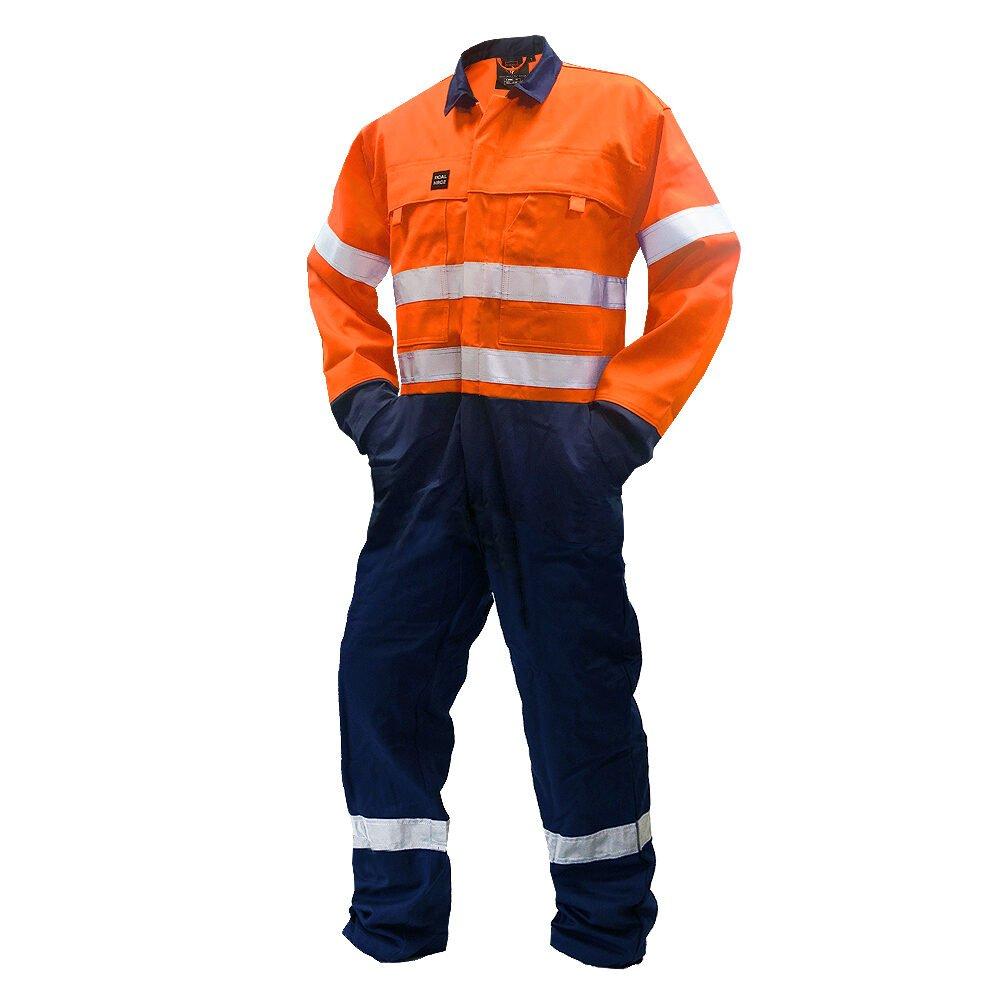 Fr Overall, 240 Gsm.88/12 11 Cal, Oran/Navy D/N Au-Size 5