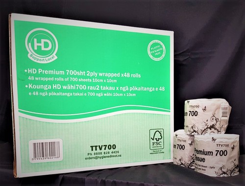 Toilet Paper 700sh 2ply - Hygiene Direct