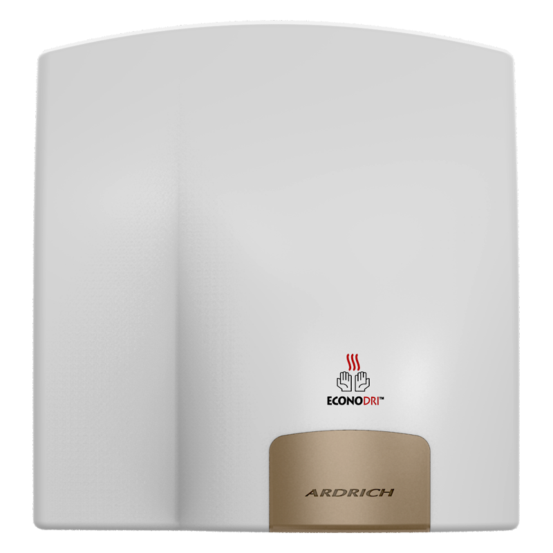 Hand Dryer EconoDri White with Grey Trim - Ardrich