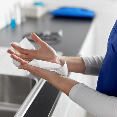 The importance of drying hands after washing